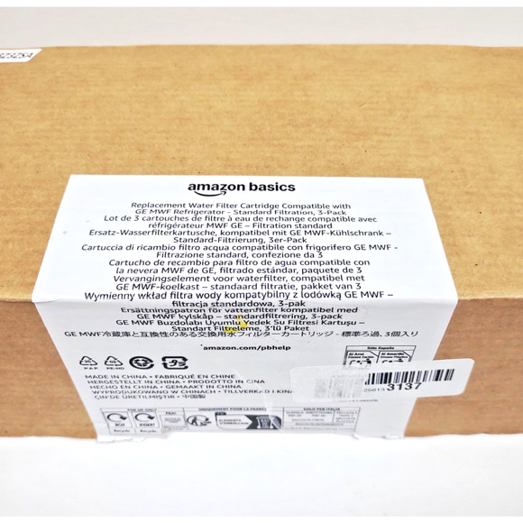 Amazon Basics For GE MWF Refrigerator Water Filter AMZN-MWF-S Three Pack (3) - Picture 5 of 6